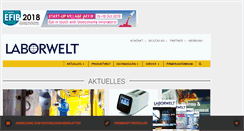 Desktop Screenshot of laborwelt.de